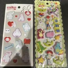 【新品未開封】もちもちマシュマロシール ディズニー　トイストーリー　ベイマックス