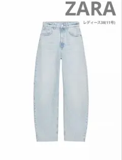 ZARA JEANS BARREL TRF ハイウエスト 38