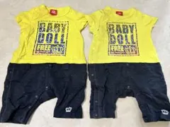 【双子】ロンパース おそろい BABYDOLL 70cm