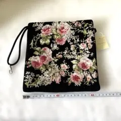 ローラアシュレイ巾着(着脱フック付)のサムネイル