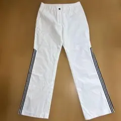 adidas ストライプ ホワイトパンツ Mサイズ　新品未使用