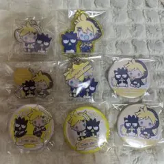 鏡音レン　サンリオコラボ　アクキー4点、缶バッジ4点