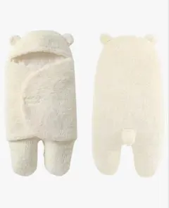 おくるみ　Ｌ　３〜６か月　ホワイト　ベビー　かわいい　新生児〜　柔らかい
