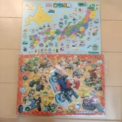 日本地図パズルとマリオカートパズルセットのサムネイル