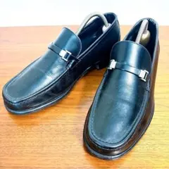 フェラガモ ガンチーニ ビットローファー 黒 約26cm ブラック 黒 ビジネス