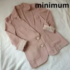 minimum☆ミニマム ピンクベージュ ジャケット M