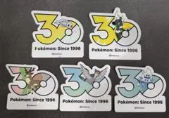 韓国限定】ポケモン30周年記念スティッカー 5枚セット まとめ売り②