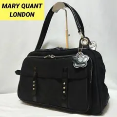 MARY QUANT LONDON　マリークワント　トートバッグ　黒　ロゴ