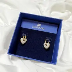 swarovski ハート ゴールド ピアス