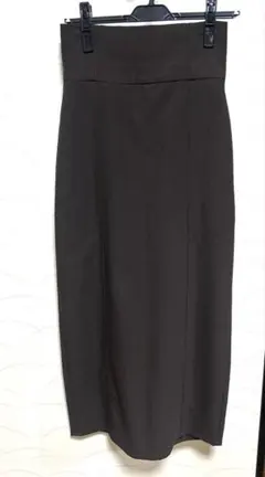 チコ　ハイウェストナロータイトスカート　ダークブラウン　チョコレートブラウン