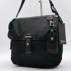 TUMI ベルト金具 ショルダーバッグ 斜め掛け ブラック h342のサムネイル