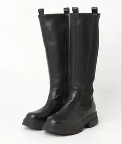 ロングブーツ ブラックAZUL by moussy23cmサイズM