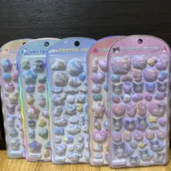 サンリオ コットンパフィーシール 5種セット