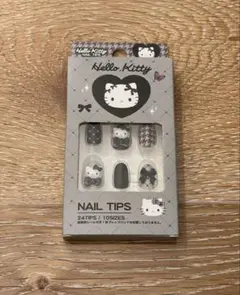 【新品未使用品】ハローキティ　モノトーン　ネイルチップ
