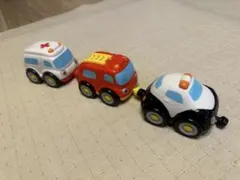 ミニカーセット（救急車・消防車・パトカー）