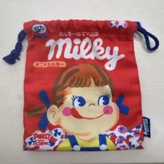 不二家 ミルキー ペコちゃん 巾着袋のサムネイル