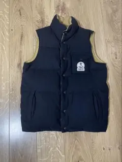 FIDELITY リバーシブル ダウンベスト ネイビー　ベージュ　Mサイズ