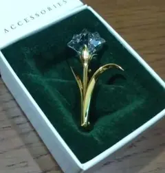 SWAROVSKI スワロフスキー クリスタル フラワー ブローチ アクセサリー