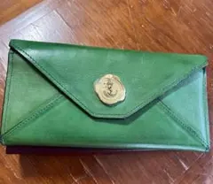 緑色 封筒型 長財布 メール型長財布 サンヒデアキミハラのサムネイル