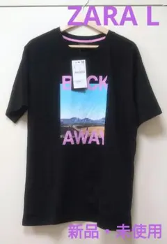 タグ付き 新品 ZARA L フォト グラフィック プリント Tシャツ