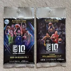 B.LEAGUE CARD 1パック5枚×2