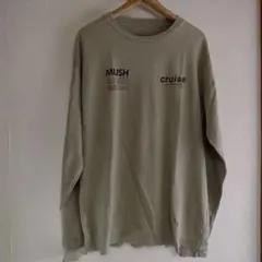 DUAL 長袖カットソー MUSH & ASH カーキ