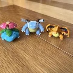 ポケットモンスター　モンコレ　カントー地方　御三家　フィギュア