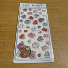 ぷくぷくジェリーシール　海のいきものたち　蓄光　暗闇で光る