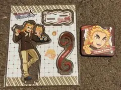 鬼滅の刃 バレンタイン　アクリルスタンド＆ギフト缶バッジ　煉獄杏寿郎　2点セット