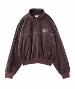 X-girl VELOUR ZIP UP TOP エックスガールのサムネイル