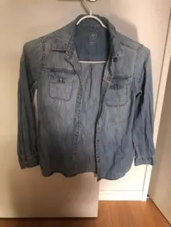 GAP ライトブルー 長袖デニムシャツ 100%コットン