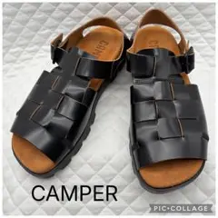 極美品CAMPER カンペール ブルートゥス　レザーサンダル42 買取見積書有りのサムネイル