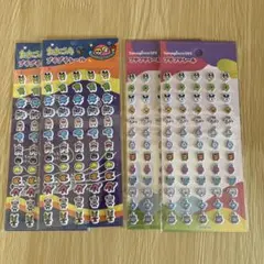 Tomogachi たまごっち　プチプチシール　4枚セット　ぷっちり