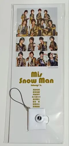 Mis Snow Man snowman　ミニフォトアルバム 　白