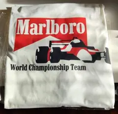 希少 MarlboroのF1チームデザイン風 ホワイトTシャツ LLサイズ