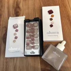 ohora フットネイルシール×2とリムーバーセット