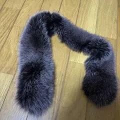 グレー ファーマフラー