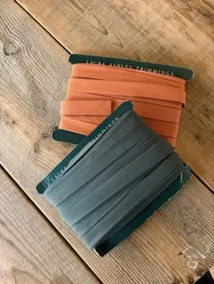 ★LAURA ASHLEY バイアステープ★オレンジandグリーン★