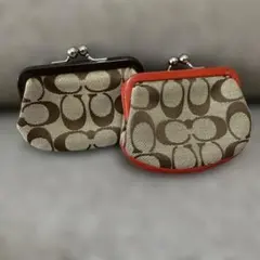 2個セット　コーチ　がま口　財布