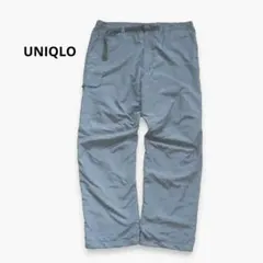 UNIQLO 웜 이지 카고 바지 XL 뒤 양털 따뜻한 팬 그레이