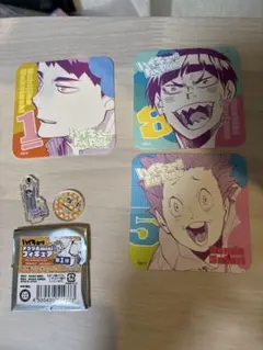 ハイキュー　アクリルミニフィギュア　アートコースター　牛島　若利