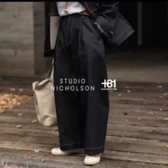 スタジオニコルソン PUCH-RAW DENIM PANTS for +81 Sのサムネイル
