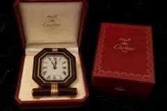 Cartier カルティエ コリゼ アラーム クロック 置時計 稼働確認済み