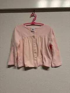 ピンク ボタン付きカーディガン 95cm以下