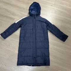adidasベンチコート　ネイビー　150cm