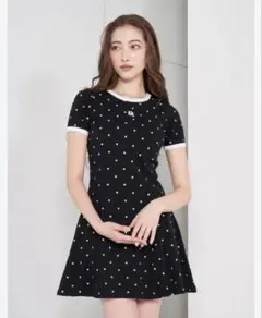 ダーリッチドット柄ワンピース