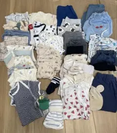 ベビー服 ロンパース カバーオール まとめ売り　34着のサムネイル