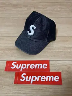 Supreme Cordura Denim S Logo 6-Panel 黒