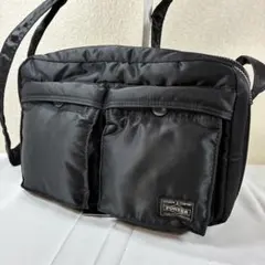 [未使用級] PORTER タンカー ショルダーバッグ 2層 s ブラック