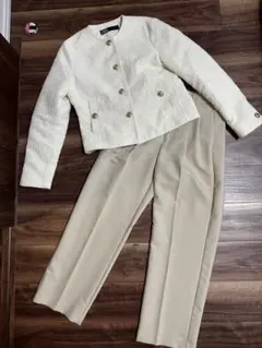 【美品】セレモニーコーデ　ZARAツイードジャケット、アーバンリサーチ パンツ